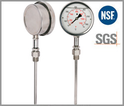 SP-H-32, oil radial industrial thermometer